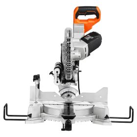 Sliding Compound Miter Saw, 10-Inch Blade, 15 Amp Motor, 60-Tooth, Corded Double Bevel Sliding Miter Saw, LED Precision Alignment, Angle Adjustab