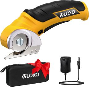 Cordless Cardboard Cutter, Electric Scissors for Cardboard with Safety Lock, Power Rotary Scissors Multi-Cutting Tools