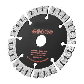 Diamond Blades 5 inch, 5-Pack Wall Chaser Saw Blade Cutting Blade, 0.79 in Arbor, High-Hardness Diamond Segments, 65Mn Steel Core, Dry Wet Cuttin