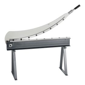 Guillotine Shear, 39 in Bed Width Benchtop Cutter, Manual Hand Plate Shear for Metal Sheet Processing, with Q235 Material, High Precision, Stand