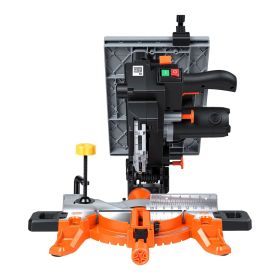 Compound Miter Saw, 8-1/4 inch Blade, 2-in-1 Miter/Table Saw, with Precision Laser Alignment, Adjustable Angles, 4800 RPM, with Splash Guard