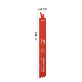 Reciprocating Saw Blades, 25 Pack, 14/18 TPI Bi-Metal Reciprocating Saw Blade Set with Universal Shank, Sharp Teeth for Fast and Smooth Cuts