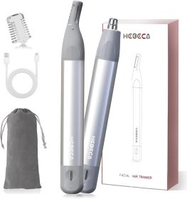 Nose Hair Trimmer for Men & Women 2in1 Rechargeable Ear and Nasal Hair Trimmer, Waterproof Nose Clipper
