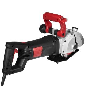 Wall Chaser, 2500W 38 mm Cutting Width,Wall Groove Cutting Machine 34MM Cutting Depth,Wall Slotting Machine With 5 Saw Blades 4.5" Diameter 6300r