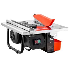 Wet Tile Saw, 7-inch 65Mn Steel Blade, 3500 RPM Induction Motor, Tile Cutter Wet Saw with Water Reservoir