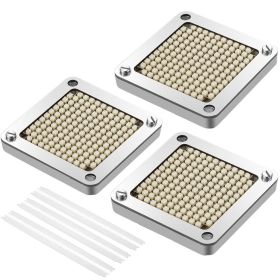 Replacement Chopper Blade, 1/4 inch, 3 PCS French Fry Blade Assembly with 6 Extra Knives